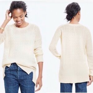 Madewell  Cableknit Crewneck Sweater XS New